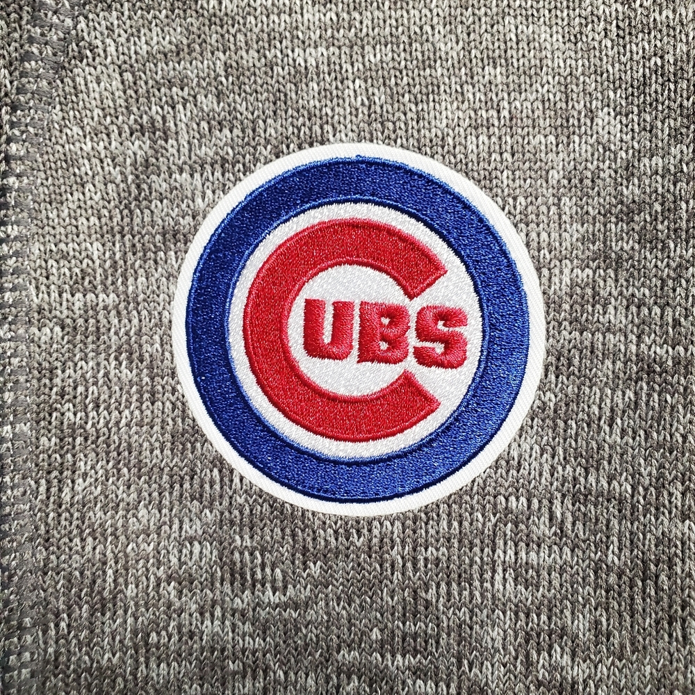 Gray Half-Zip Pullover with Cubs Logo - Picture 3 of 15